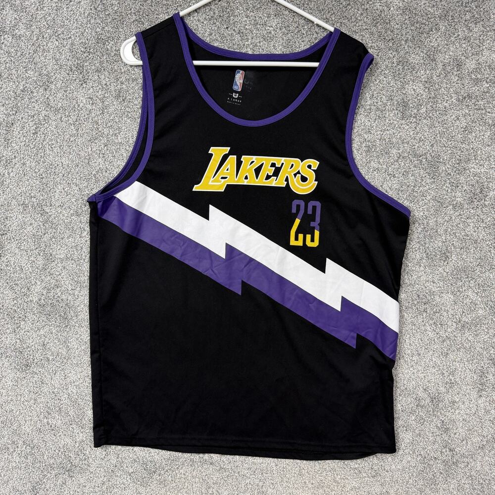 Los Angeles Lakers Jersey Mens XL Black NBA LeBron James 23 Basketball Training